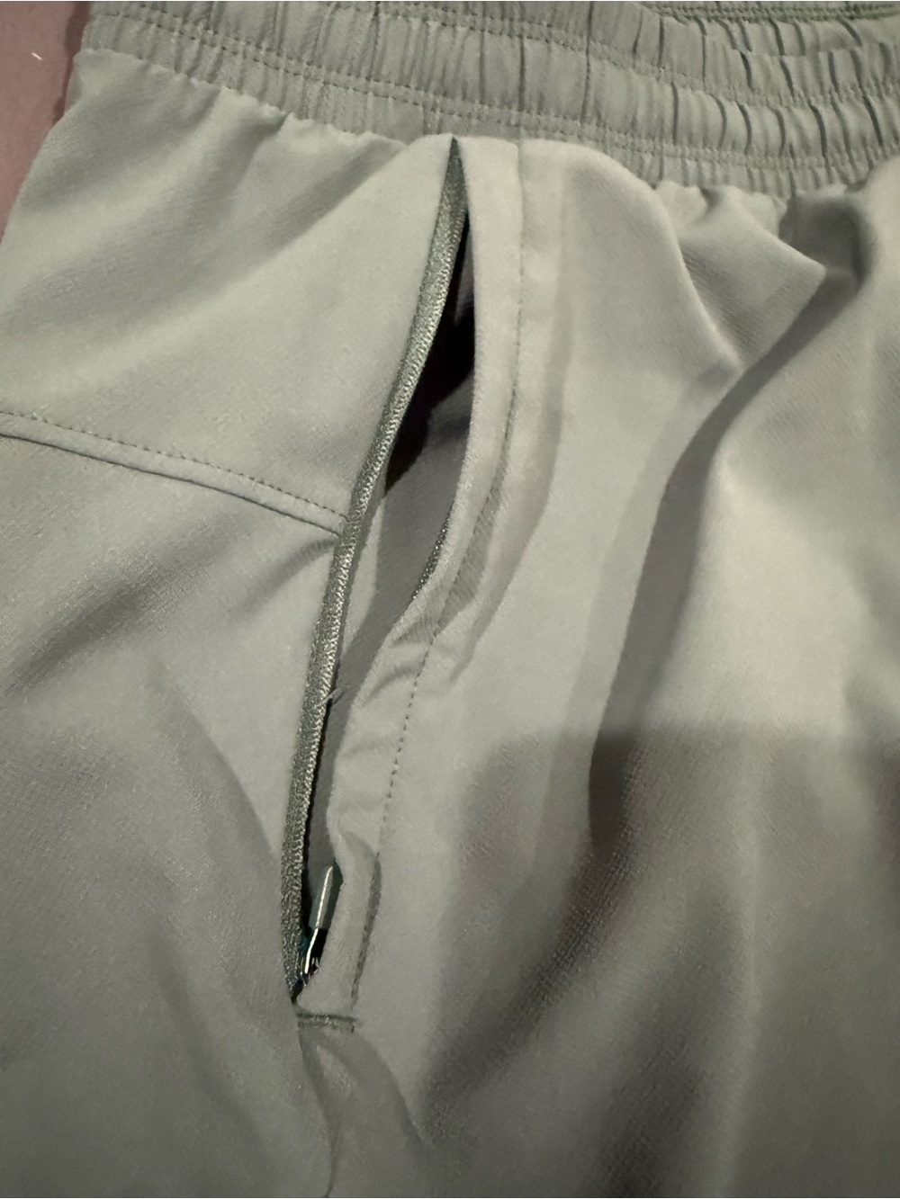 Bundle of 4- all in motion Men's Athletic Shorts - Green, Red, Gray, Cream - Picture 10 of 15